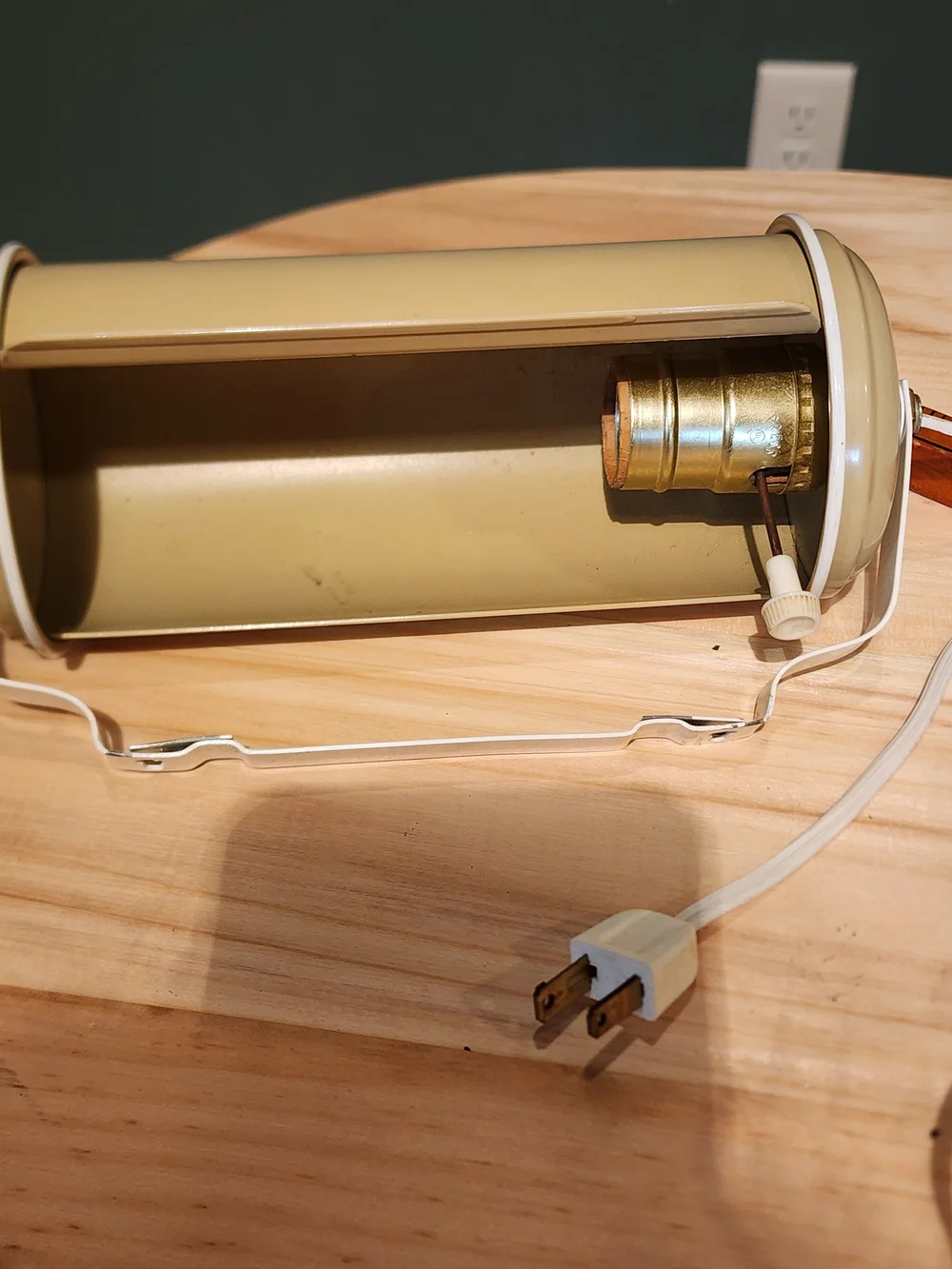Vintage 1960's Headboard Bed Light - Metal Reading Lamp